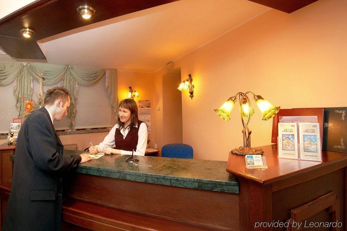 Hotel Bartis Бартошице Інтер'єр фото